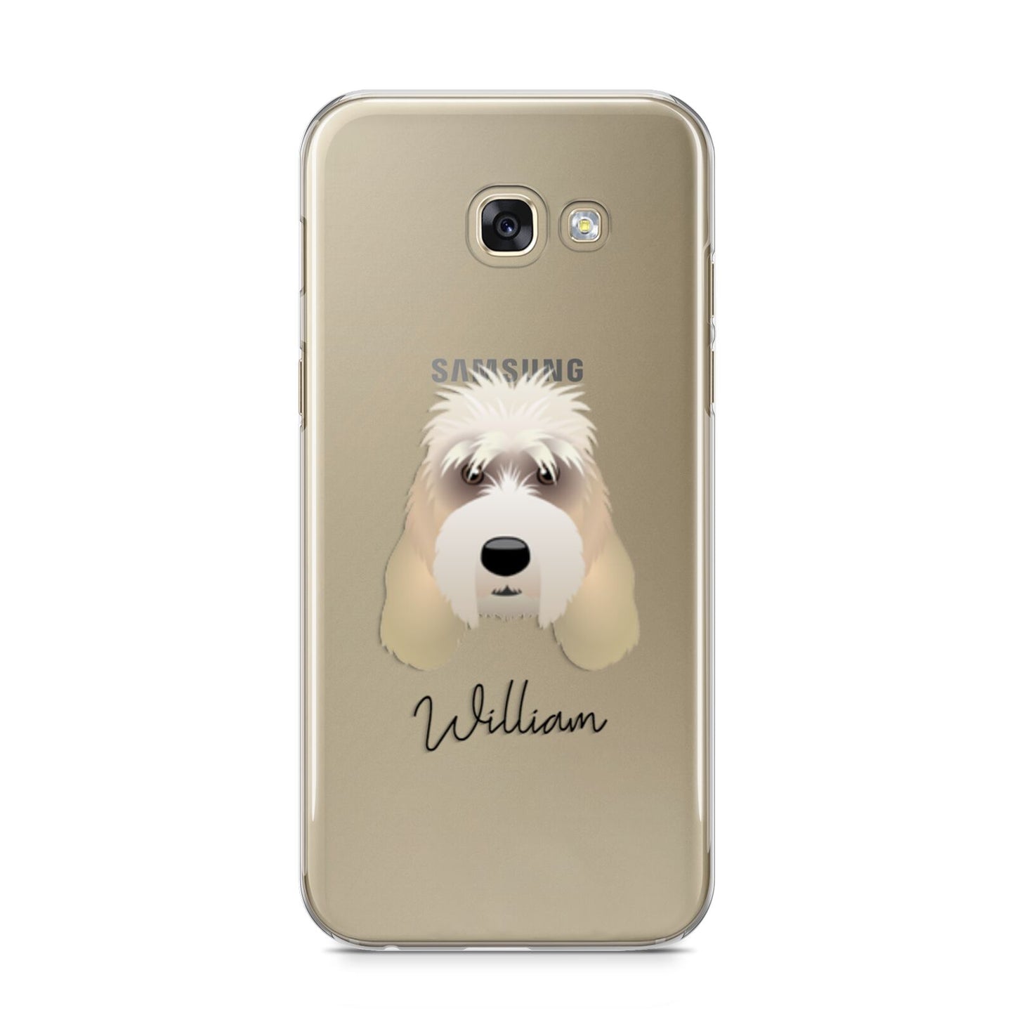 Grand Basset Griffon Vendeen Personalised Samsung Galaxy A5 2017 Case on gold phone