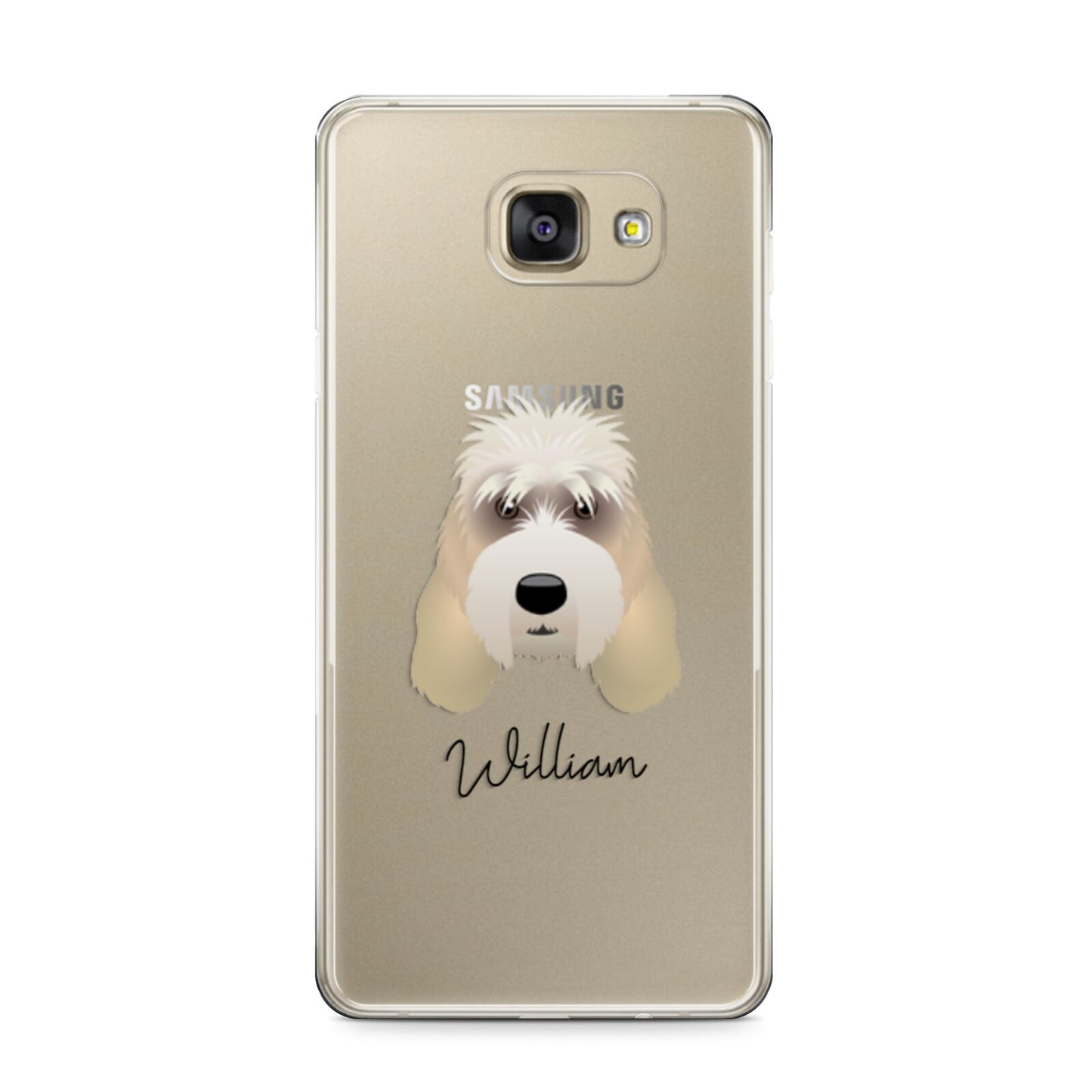 Grand Basset Griffon Vendeen Personalised Samsung Galaxy A9 2016 Case on gold phone