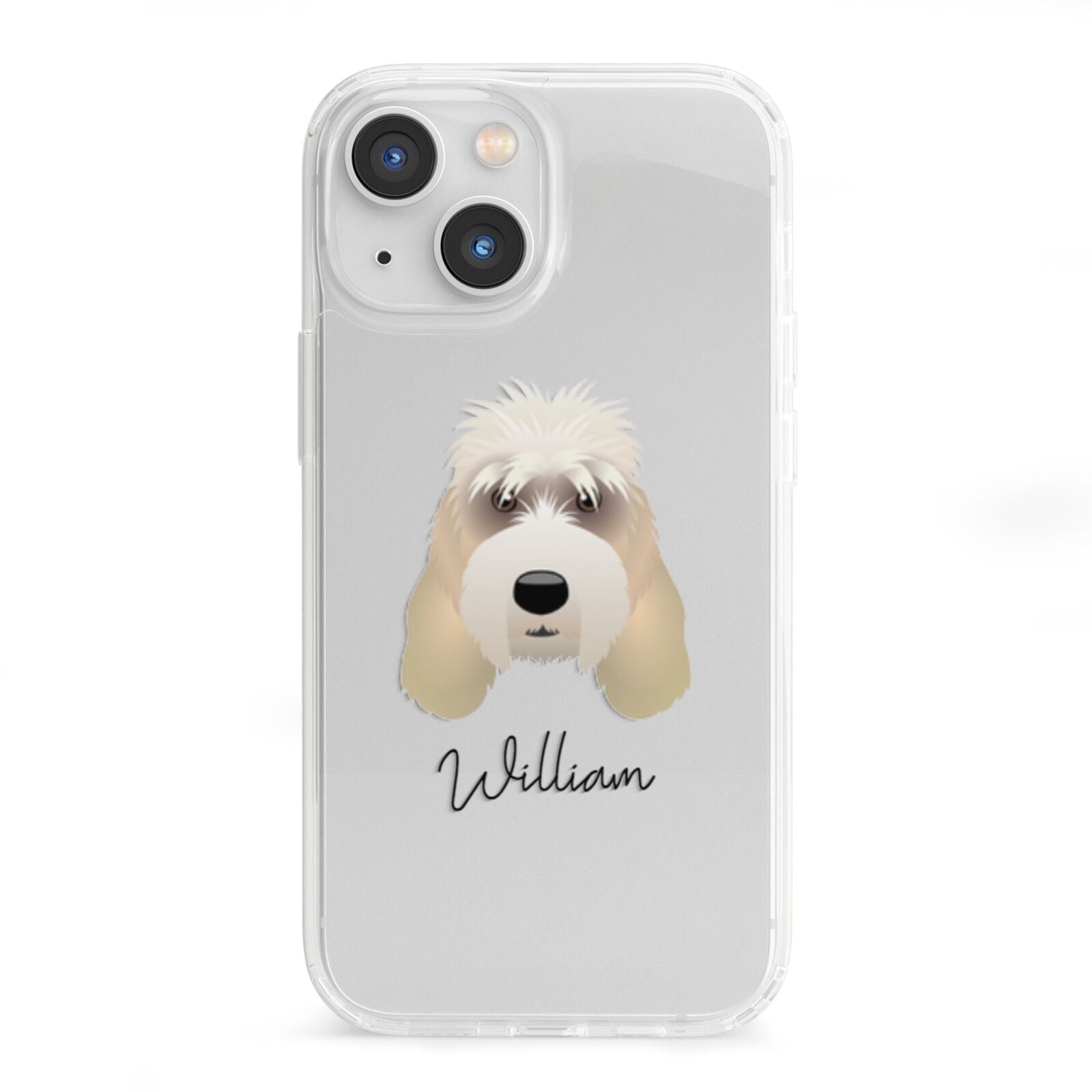 Grand Basset Griffon Vendeen Personalised iPhone 13 Mini Clear Bumper Case