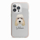 Grand Basset Griffon Vendeen Personalised iPhone 13 Pro TPU Impact Case with Pink Edges