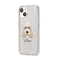 Grand Basset Griffon Vendeen Personalised iPhone 14 Glitter Tough Case Starlight Angled Image