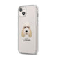 Grand Basset Griffon Vendeen Personalised iPhone 14 Plus Clear Tough Case Starlight Angled Image