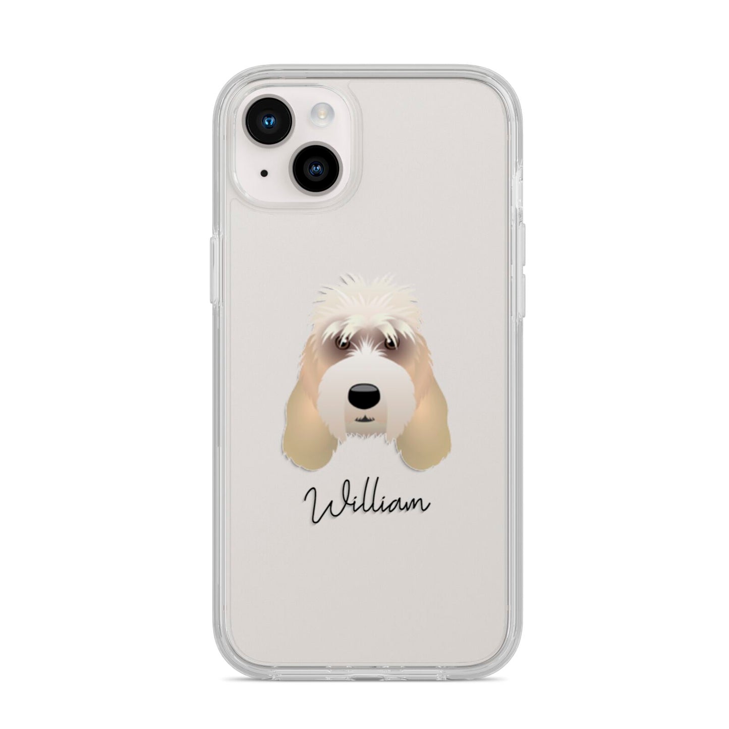 Grand Basset Griffon Vendeen Personalised iPhone 14 Plus Clear Tough Case Starlight