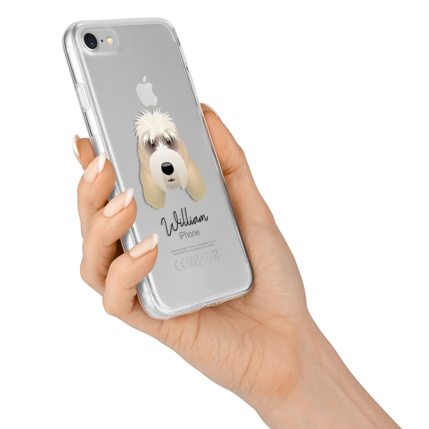 Grand Basset Griffon Vendeen Personalised iPhone 7 Bumper Case on Silver iPhone Alternative Image