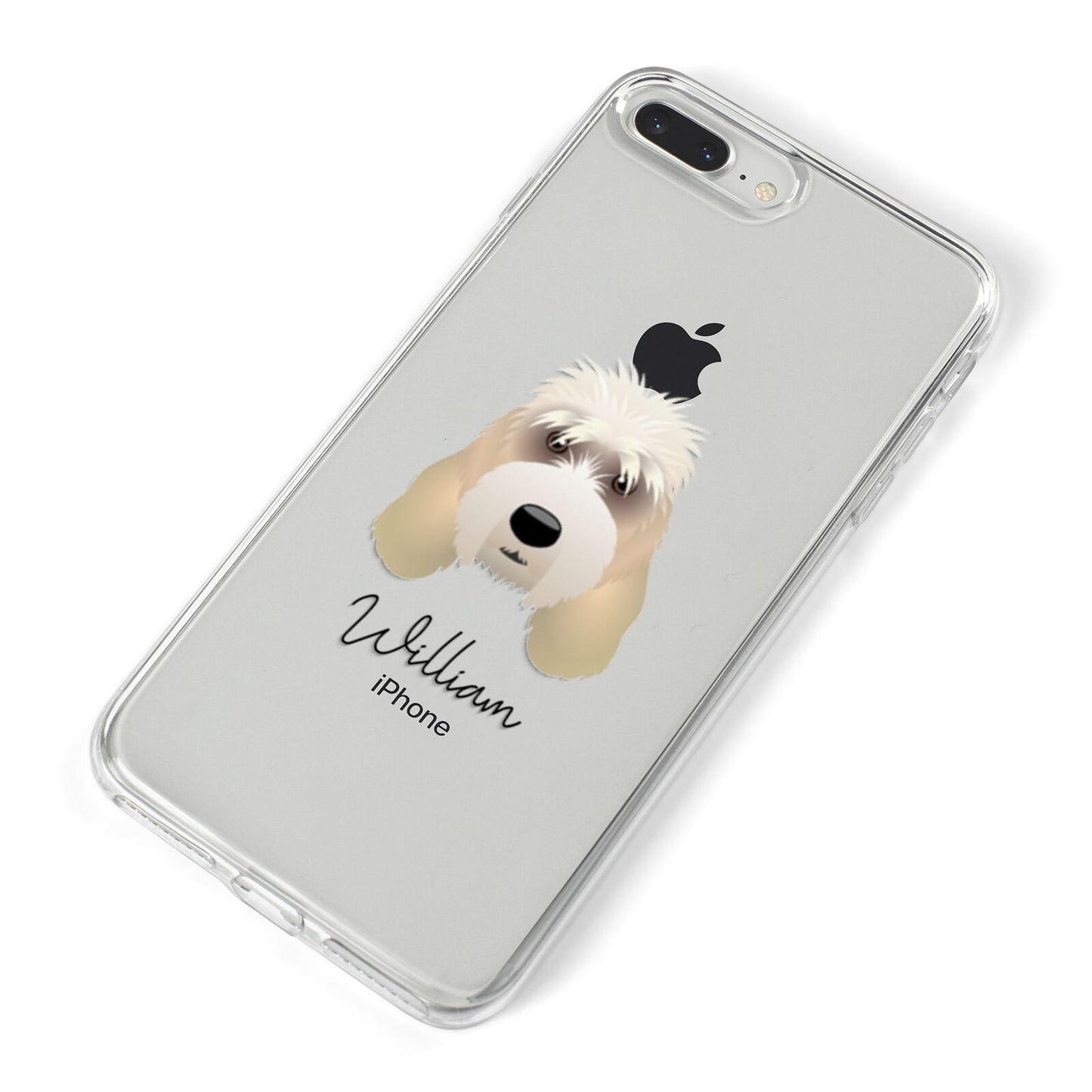 Grand Basset Griffon Vendeen Personalised iPhone 8 Plus Bumper Case on Silver iPhone Alternative Image