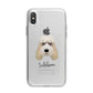 Grand Basset Griffon Vendeen Personalised iPhone X Bumper Case on Silver iPhone Alternative Image 1