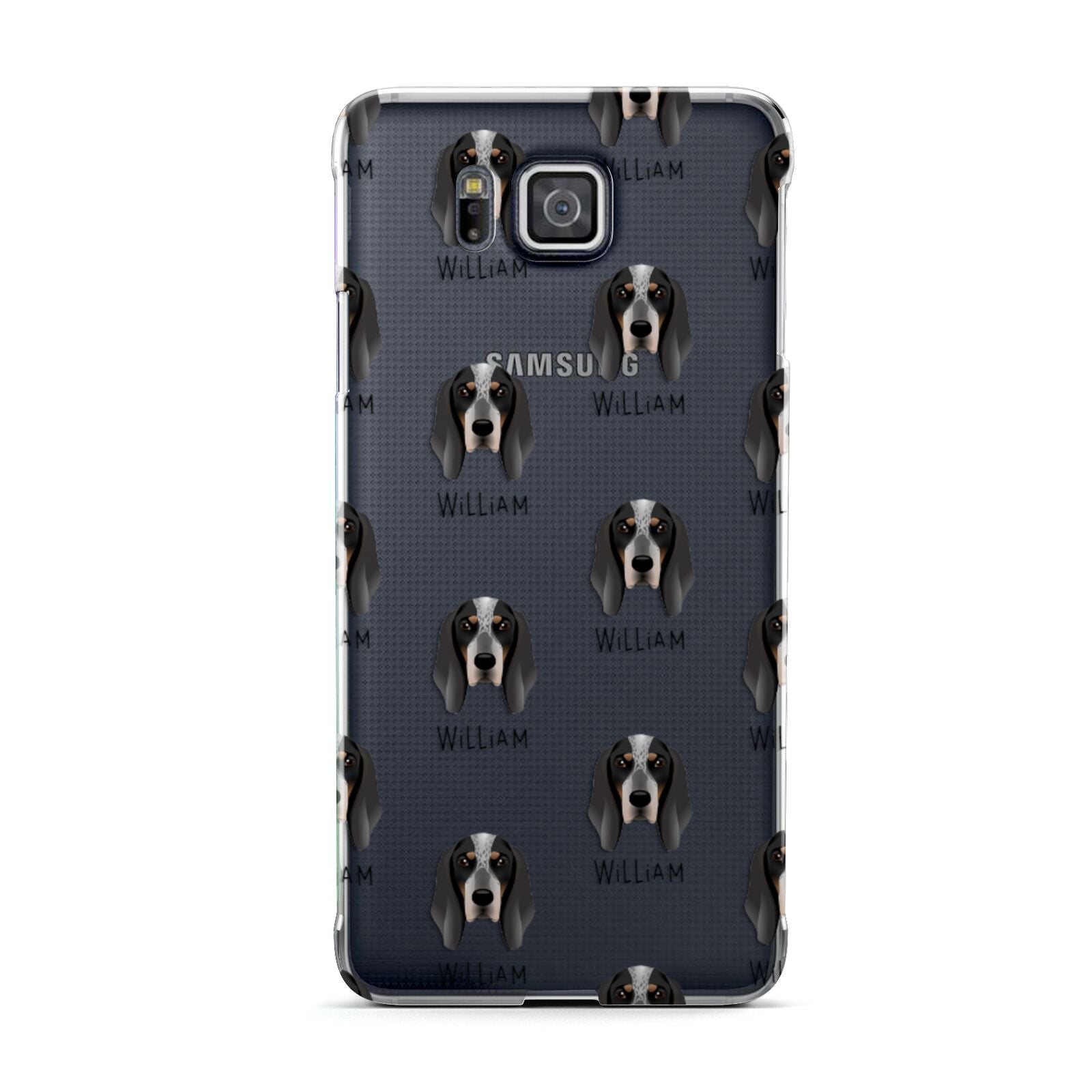 Grand Bleu De Gascogne Icon with Name Samsung Galaxy Alpha Case