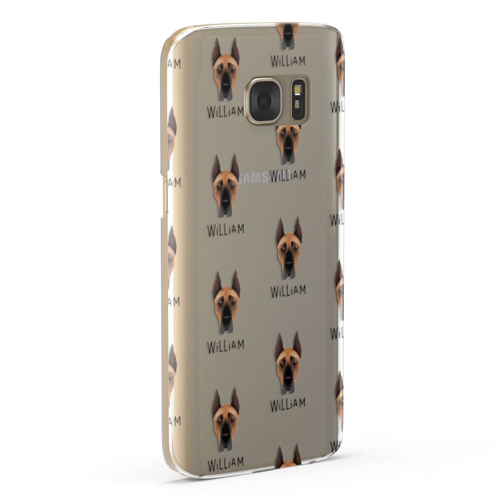 Great Dane Icon with Name Samsung Galaxy Case Fourty Five Degrees