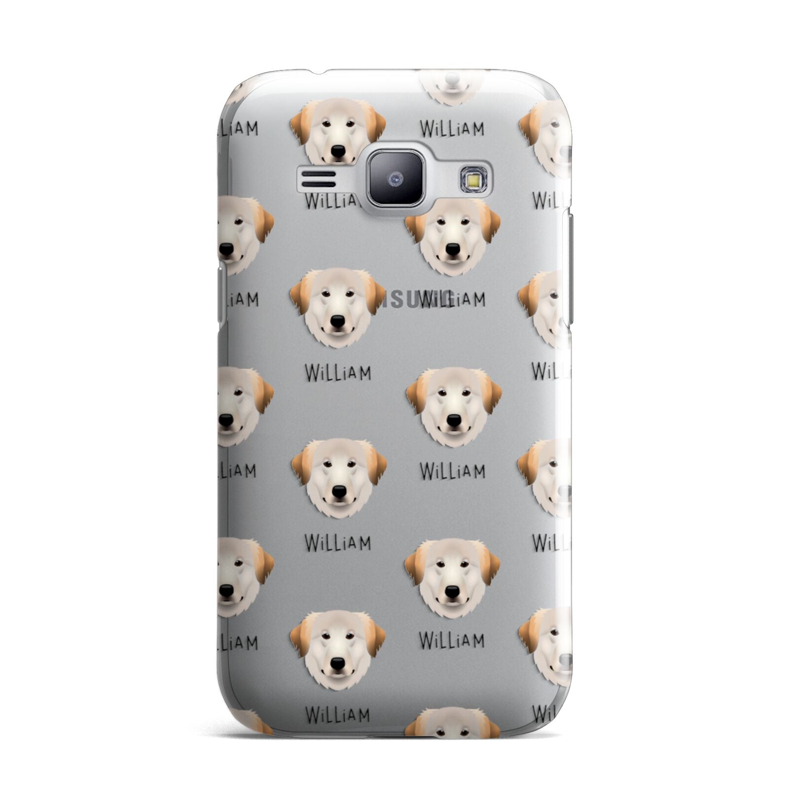 Great Pyrenees Icon with Name Samsung Galaxy J1 2015 Case