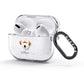 Great Pyrenees Personalised AirPods Glitter Case 3rd Gen Side Image