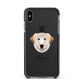 Great Pyrenees Personalised Apple iPhone Xs Max Impact Case Black Edge on Black Phone