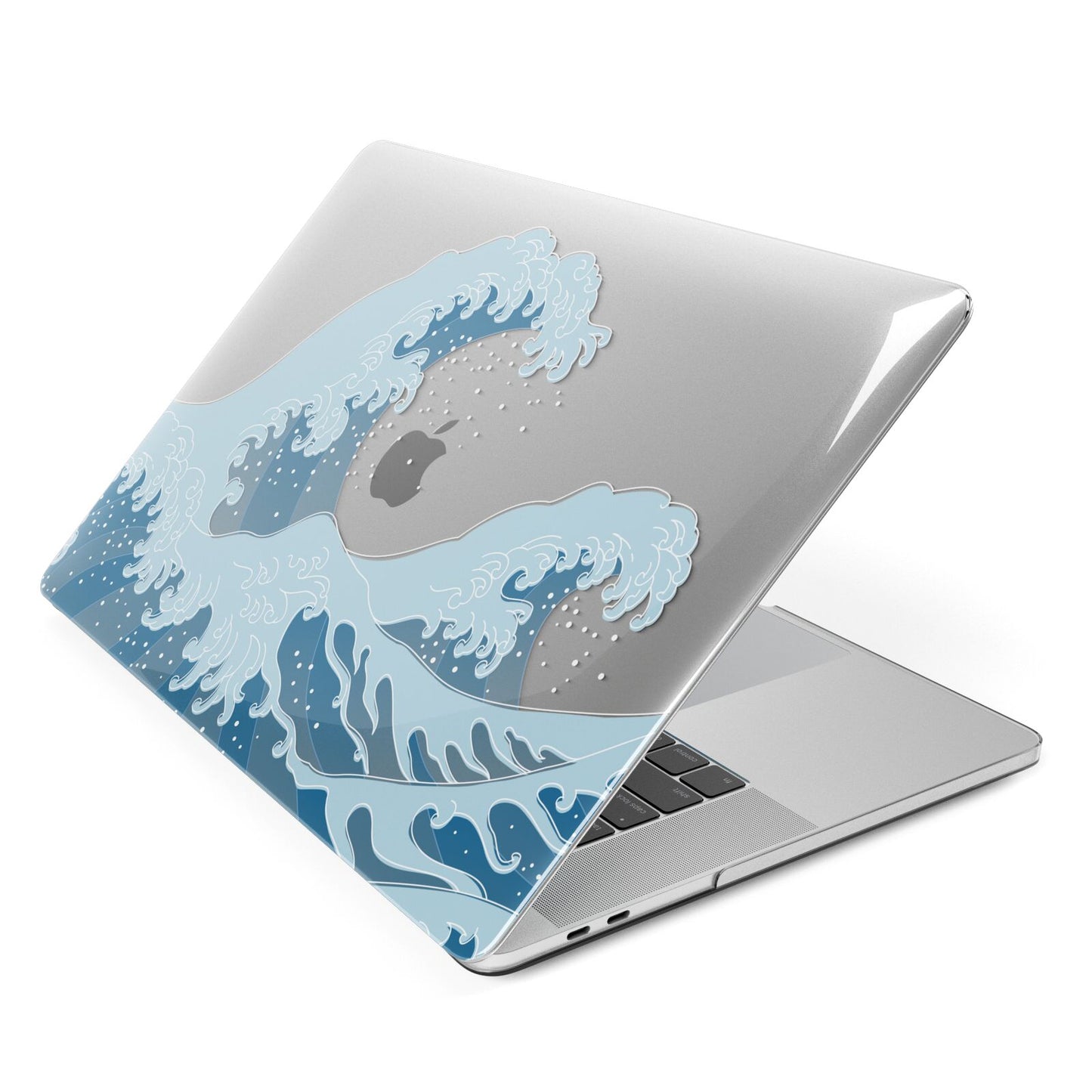 Great Wave Illustration Apple MacBook Case Side View