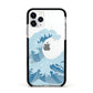 Great Wave Illustration Apple iPhone 11 Pro in Silver with Black Impact Case