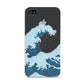 Great Wave Illustration Apple iPhone 4s Case