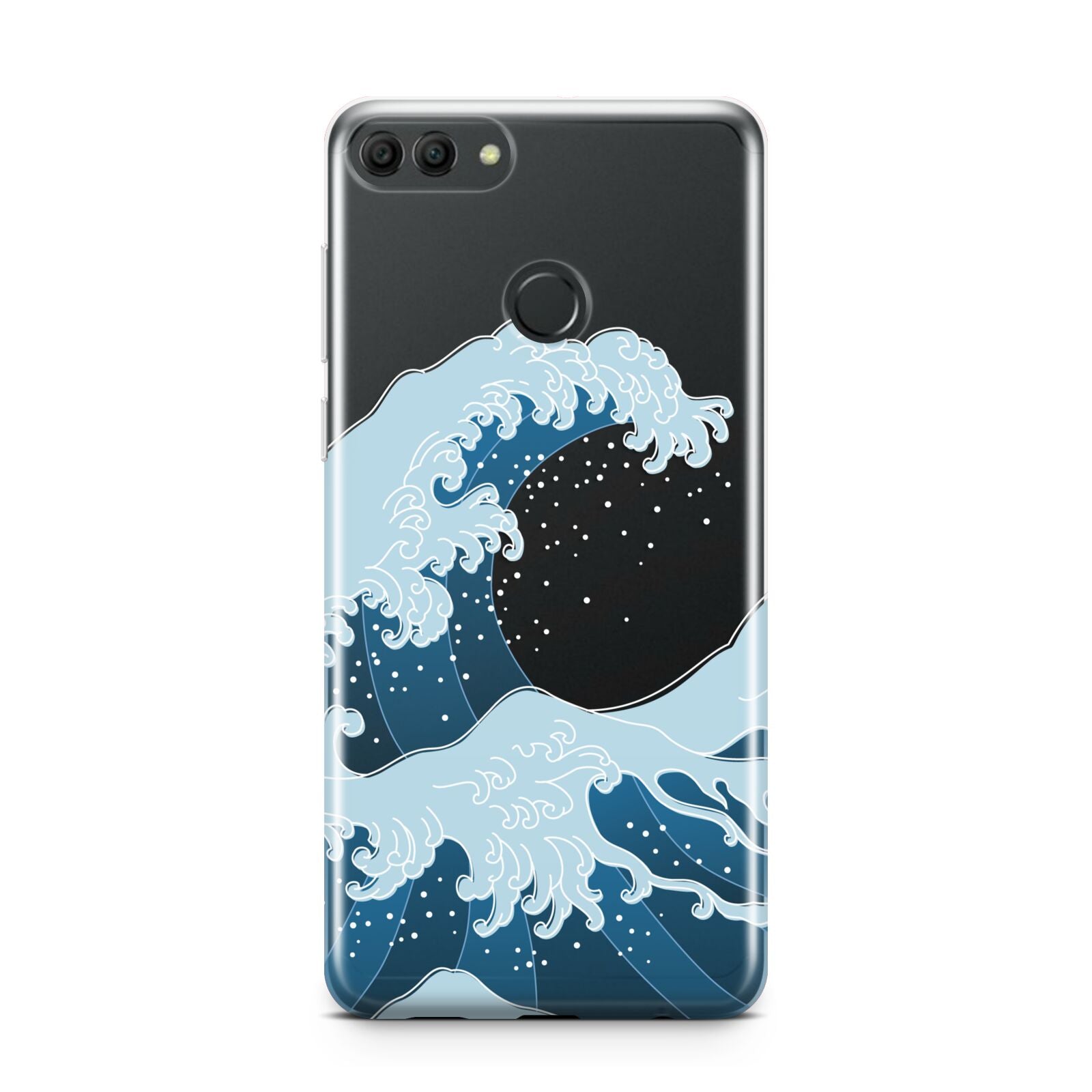 Great Wave Illustration Huawei Y9 2018