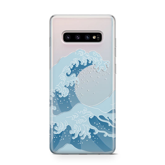 Great Wave Illustration Protective Samsung Galaxy Case