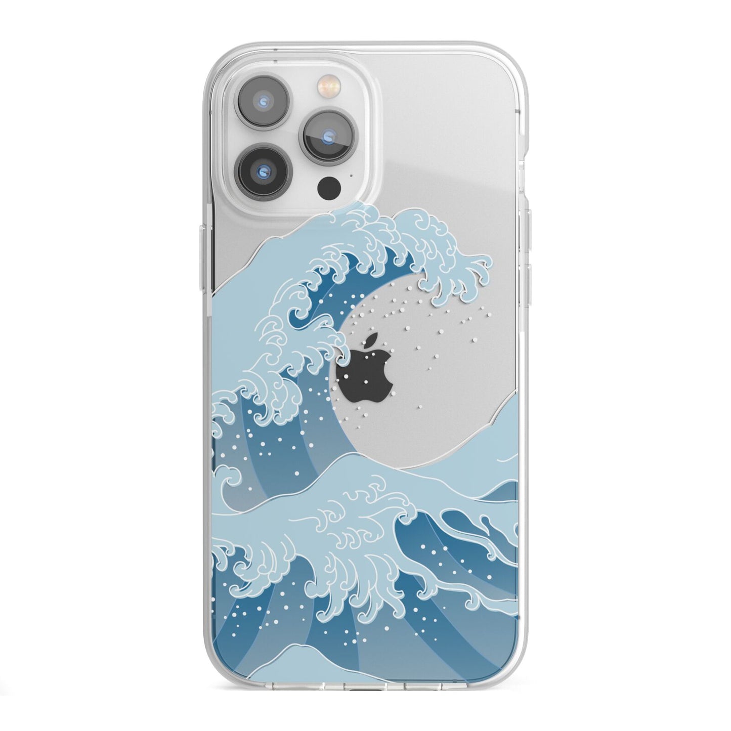 Great Wave Illustration iPhone 13 Pro Max TPU Impact Case with White Edges