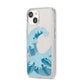 Great Wave Illustration iPhone 14 Clear Tough Case Starlight Angled Image