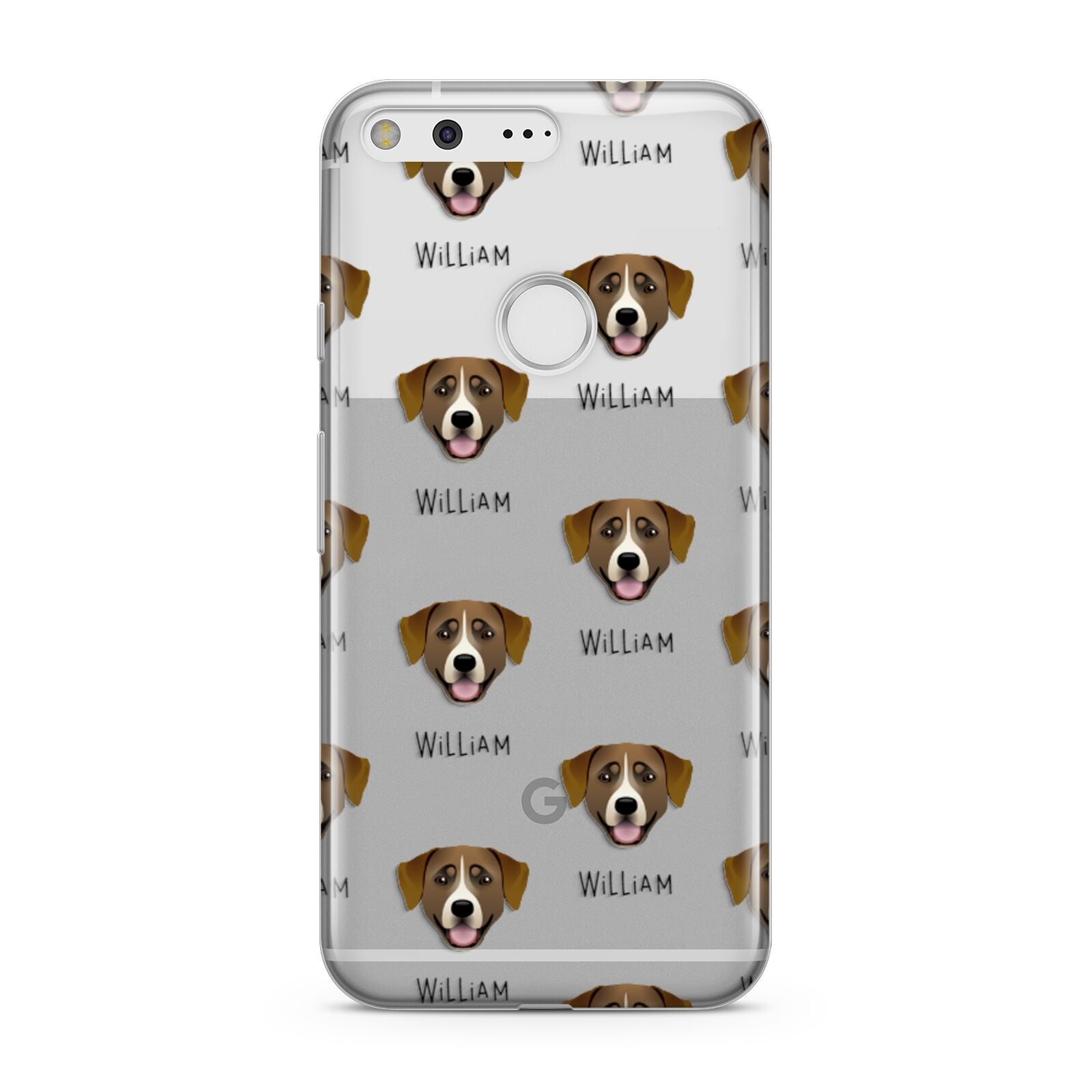 Greater Swiss Mountain Dog Icon with Name Google Pixel Case