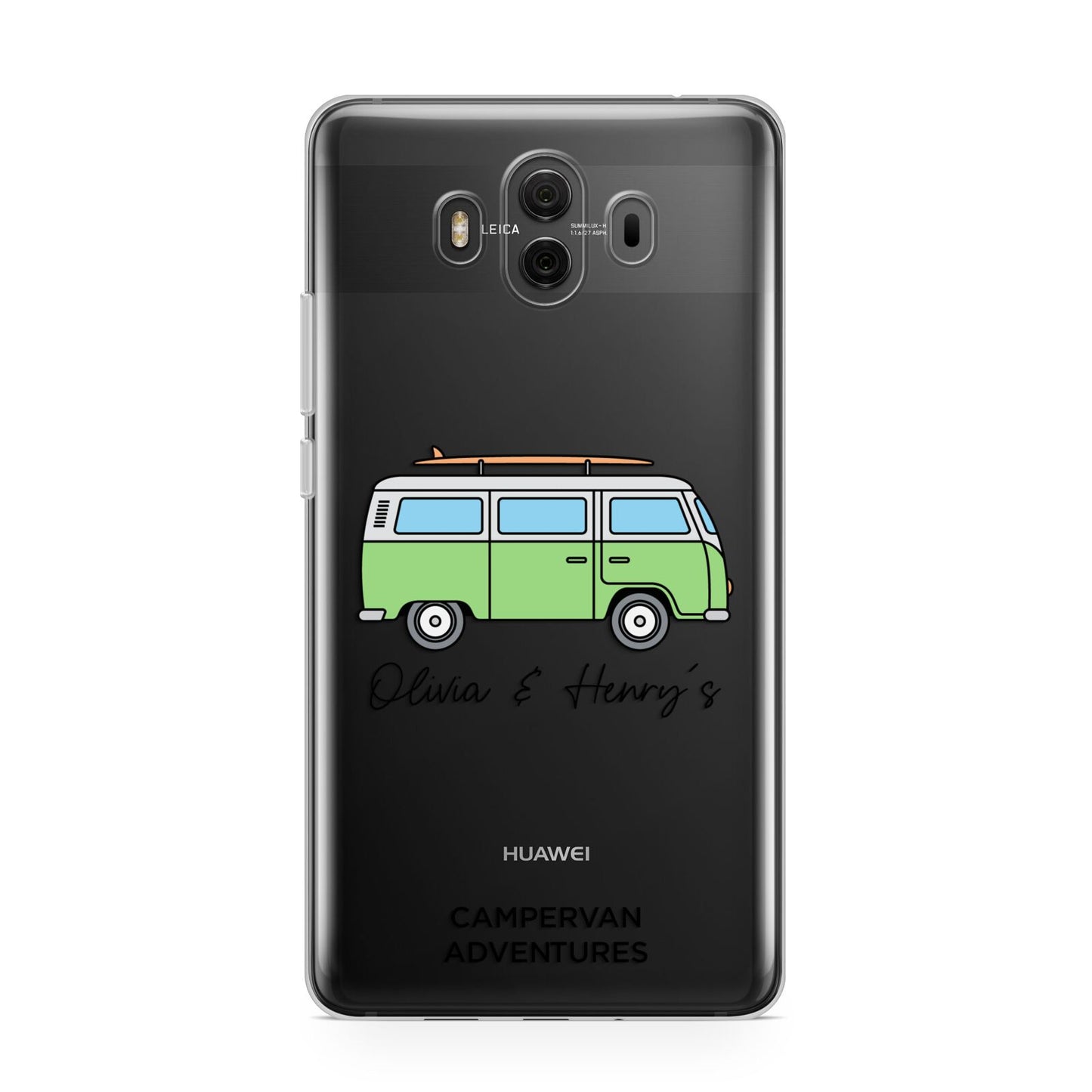 Green Bespoke Campervan Adventures Huawei Mate 10 Protective Phone Case