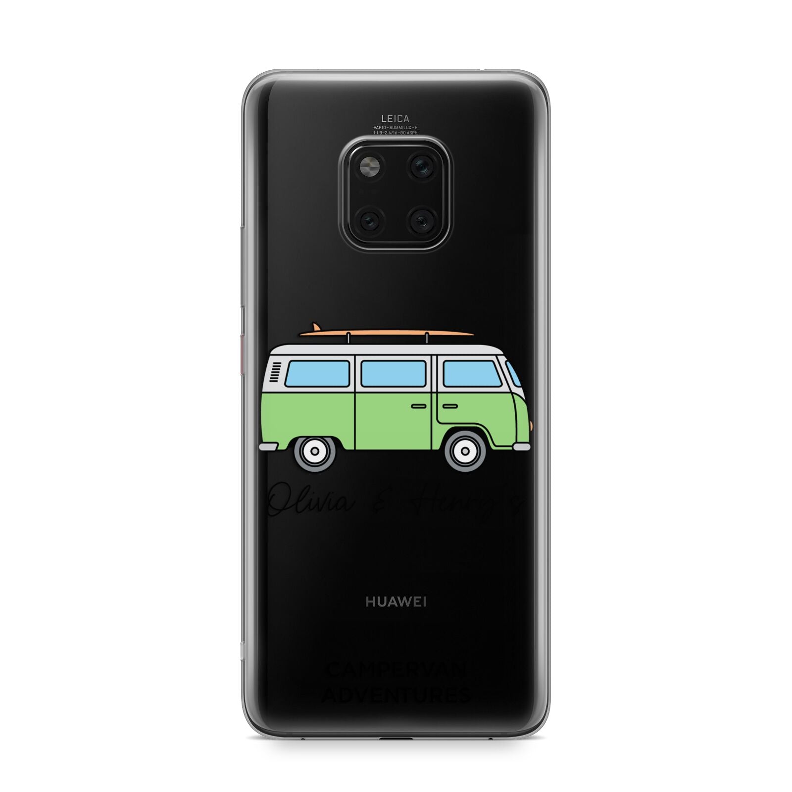 Green Bespoke Campervan Adventures Huawei Mate 20 Pro Phone Case