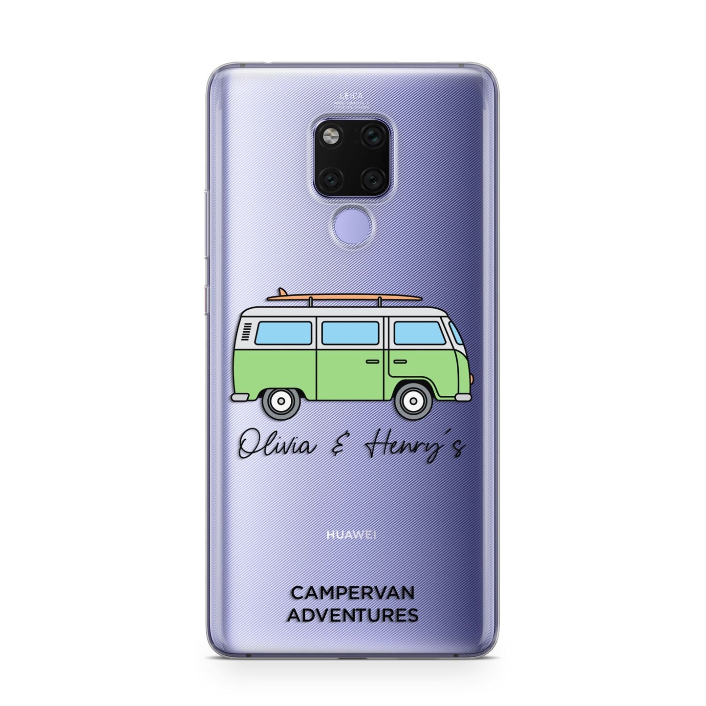 Green Bespoke Campervan Adventures Huawei Mate 20X Phone Case