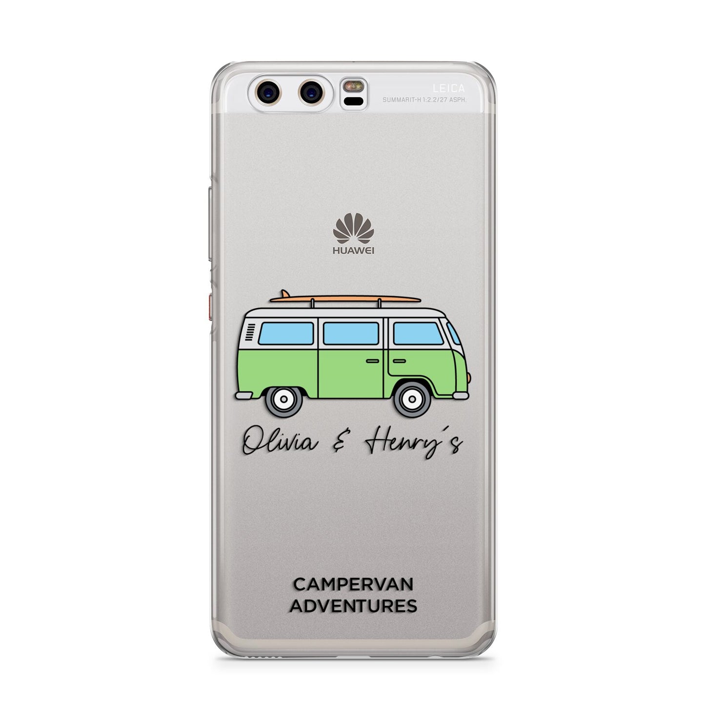 Green Bespoke Campervan Adventures Huawei P10 Phone Case