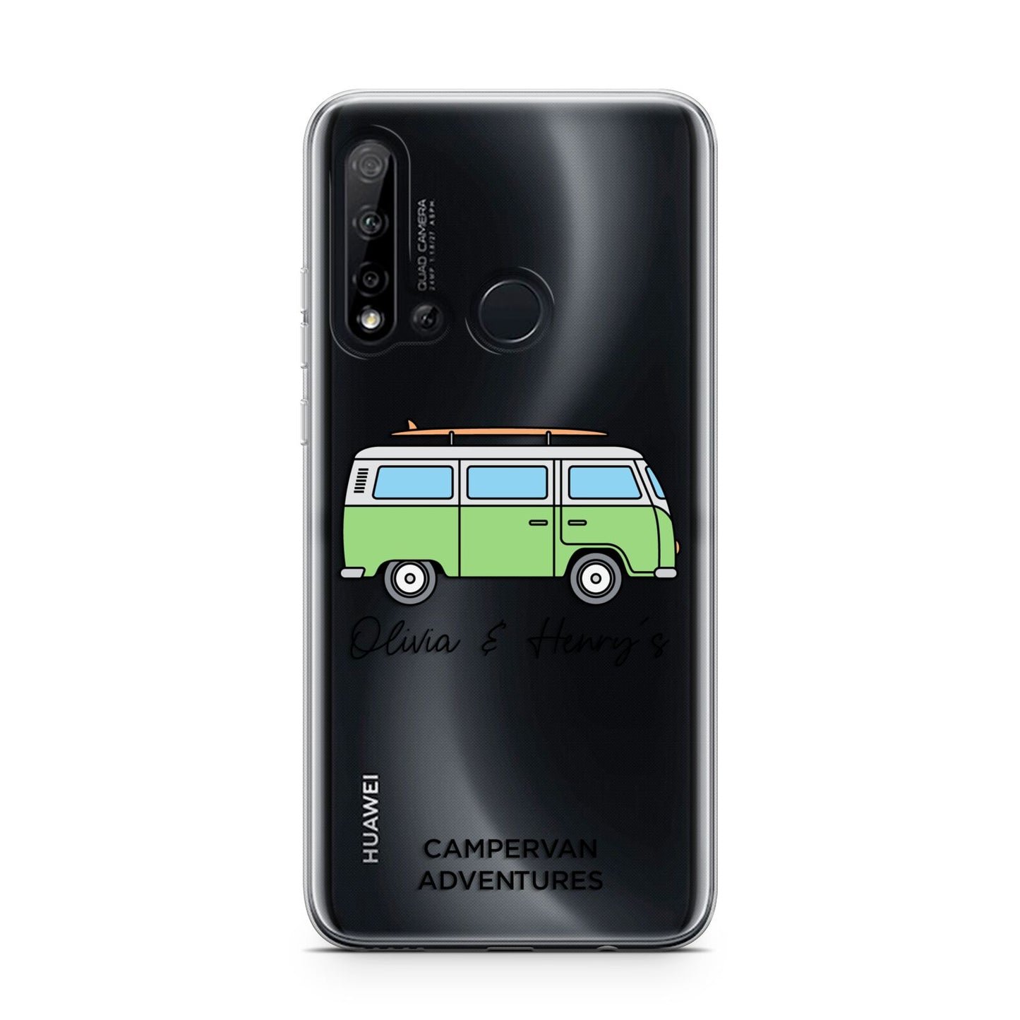 Green Bespoke Campervan Adventures Huawei P20 Lite 5G Phone Case