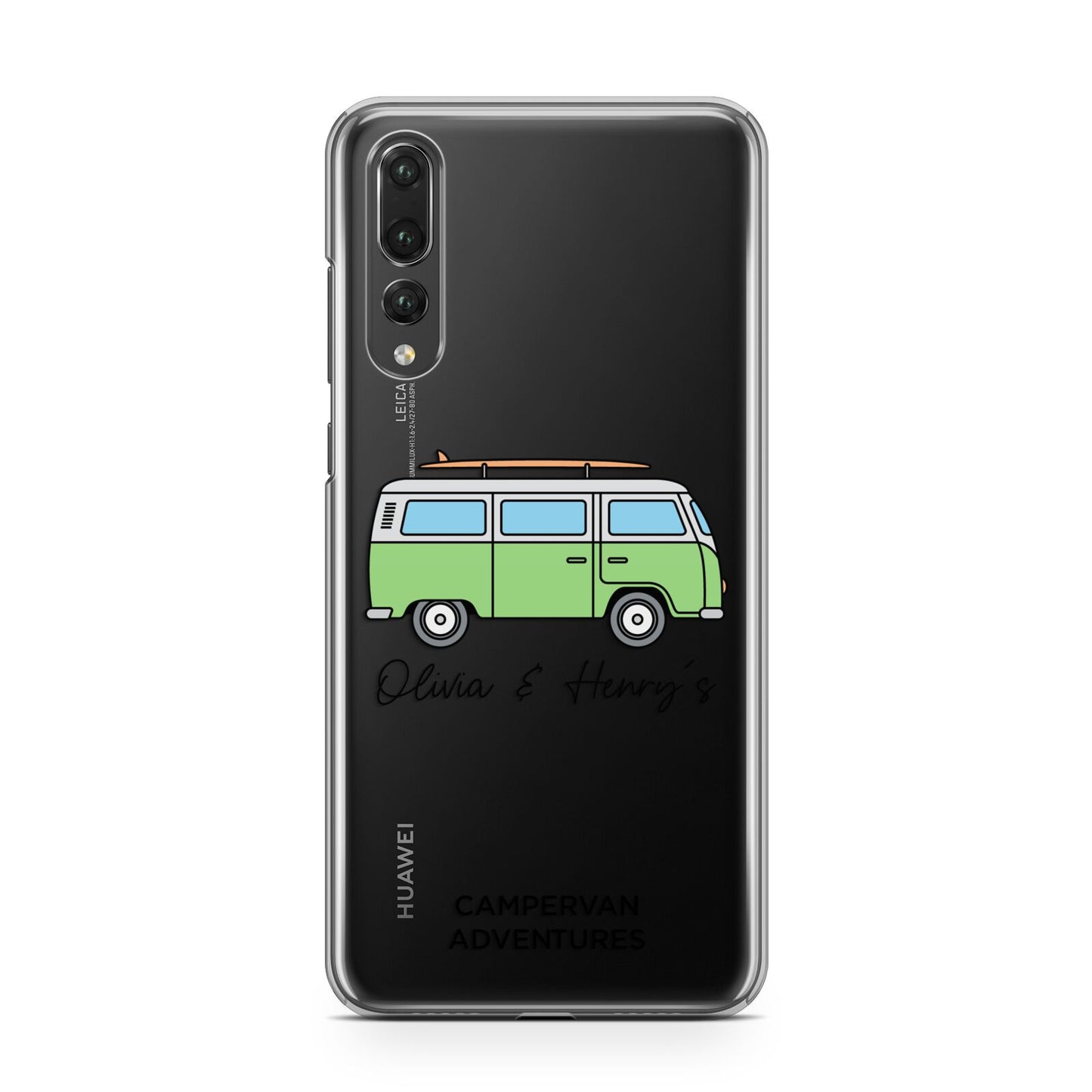 Green Bespoke Campervan Adventures Huawei P20 Pro Phone Case