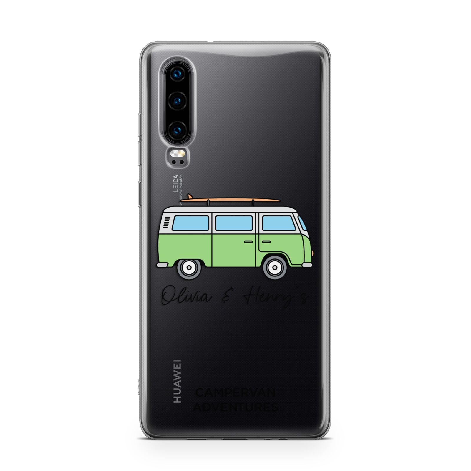 Green Bespoke Campervan Adventures Huawei P30 Phone Case