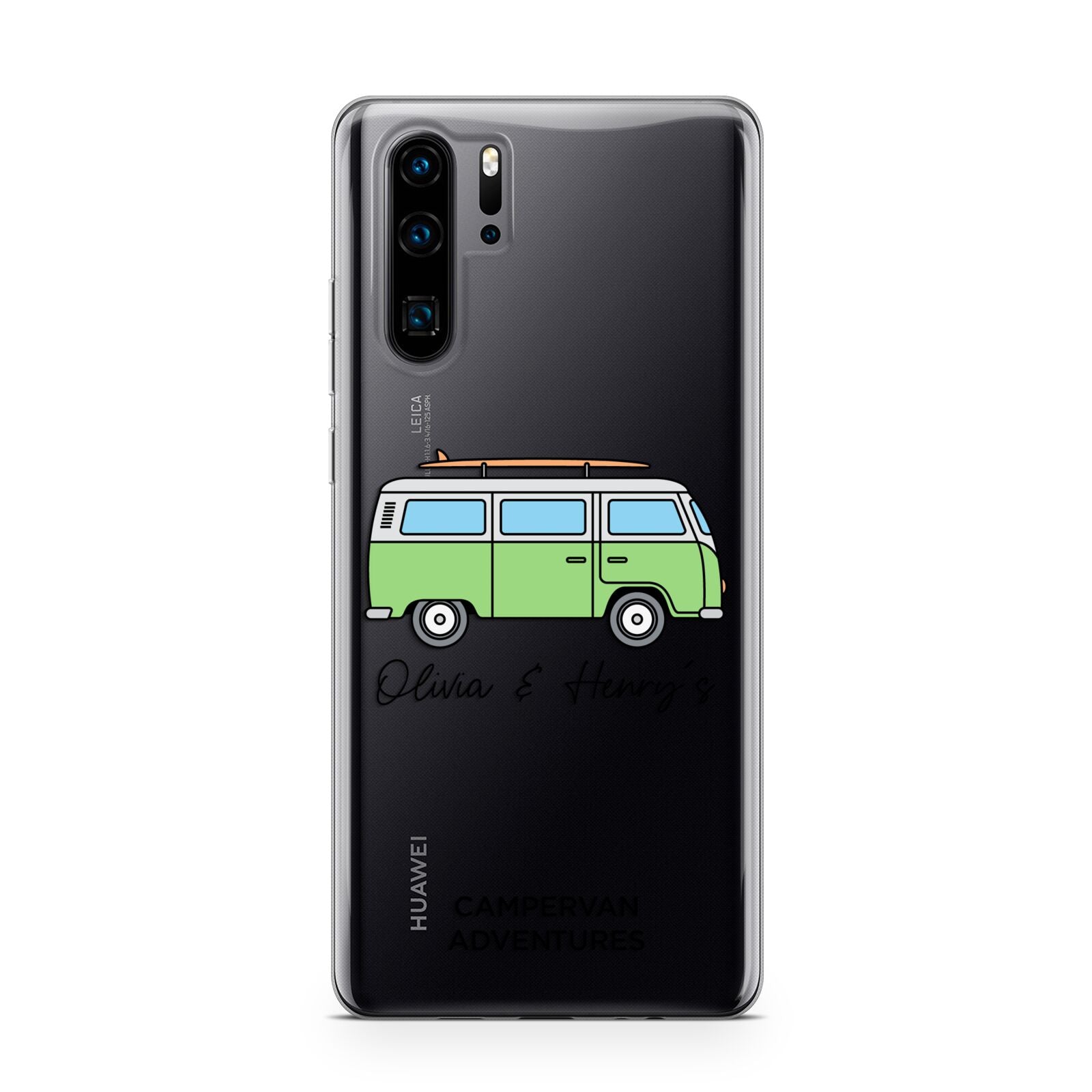 Green Bespoke Campervan Adventures Huawei P30 Pro Phone Case