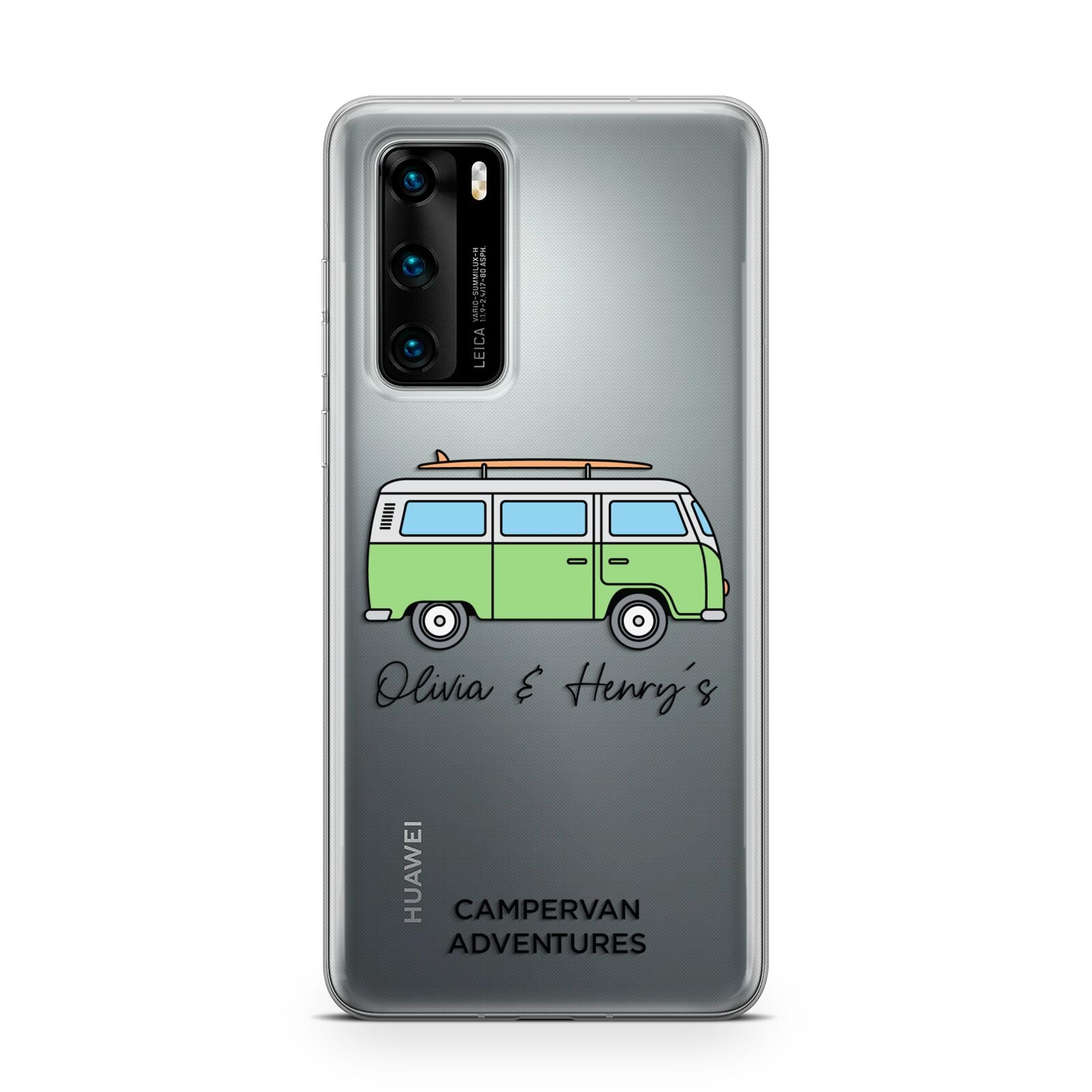 Green Bespoke Campervan Adventures Huawei P40 Phone Case