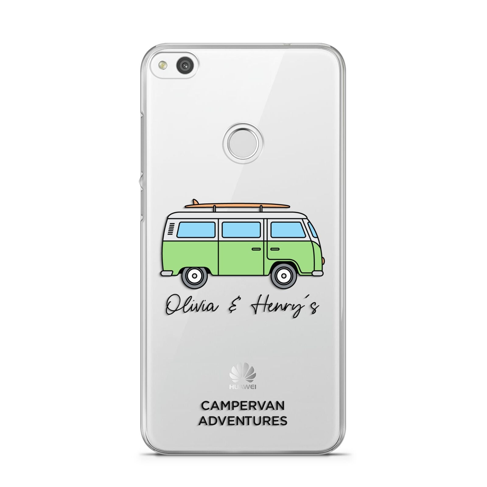 Green Bespoke Campervan Adventures Huawei P8 Lite Case