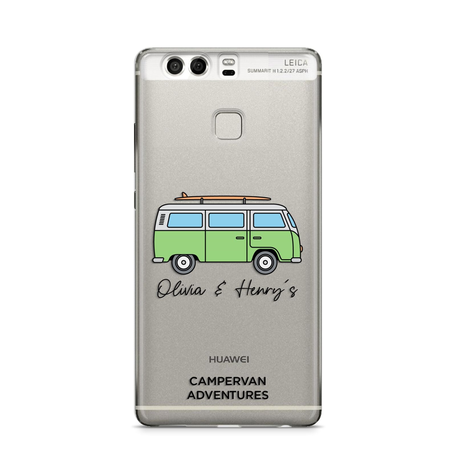 Green Bespoke Campervan Adventures Huawei P9 Case