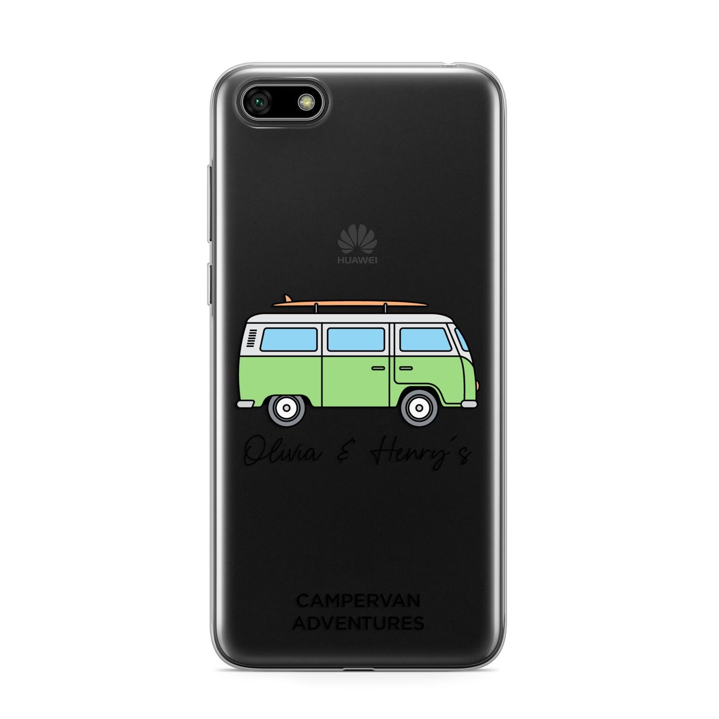 Green Bespoke Campervan Adventures Huawei Y5 Prime 2018 Phone Case