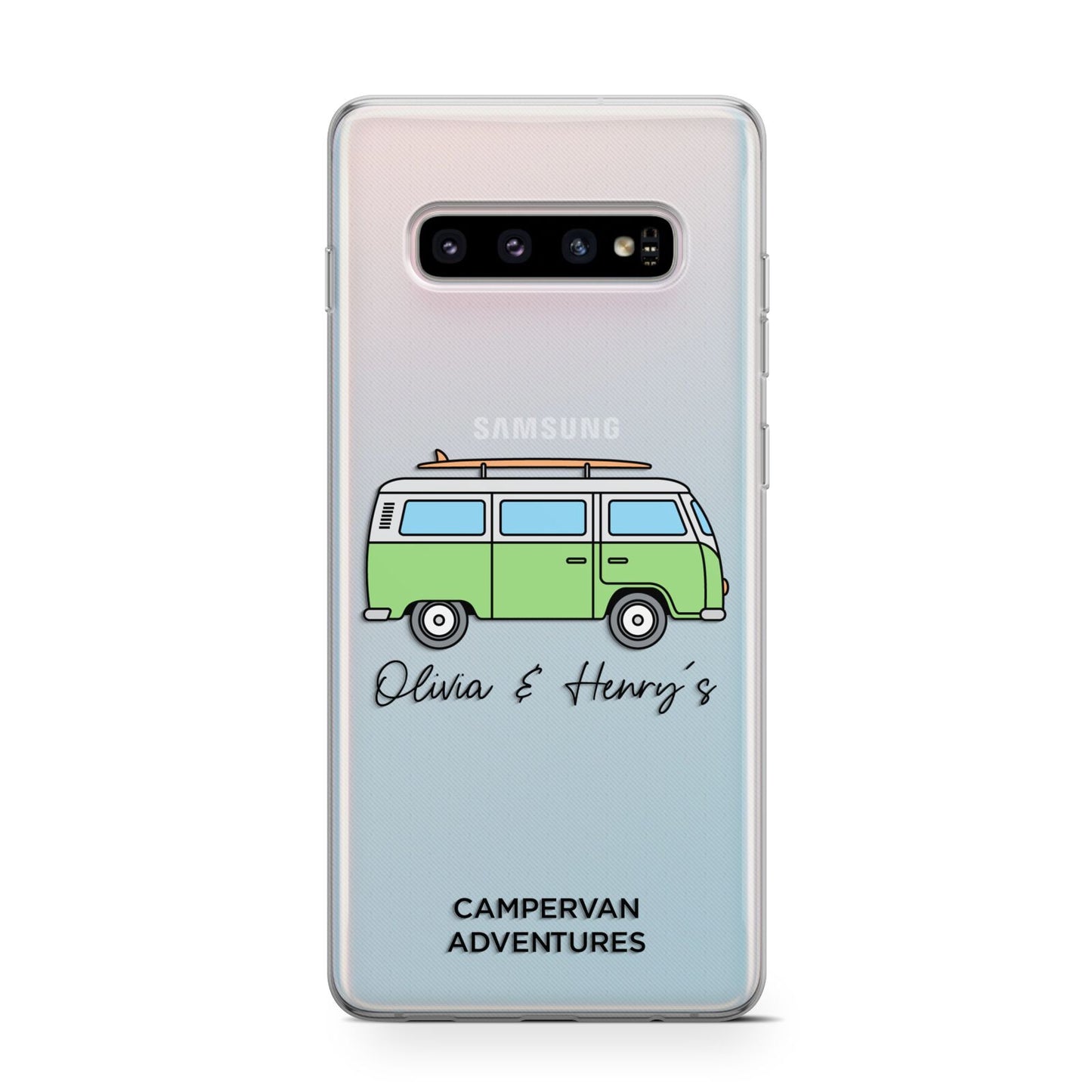 Green Bespoke Campervan Adventures Protective Samsung Galaxy Case