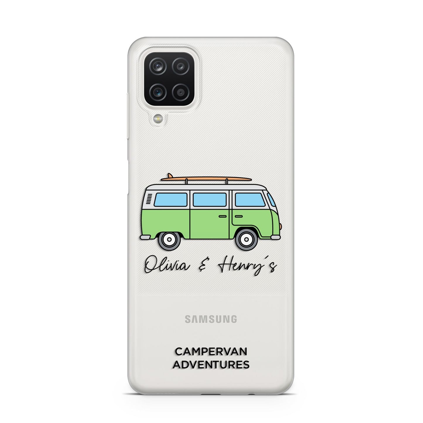 Green Bespoke Campervan Adventures Samsung A12 Case