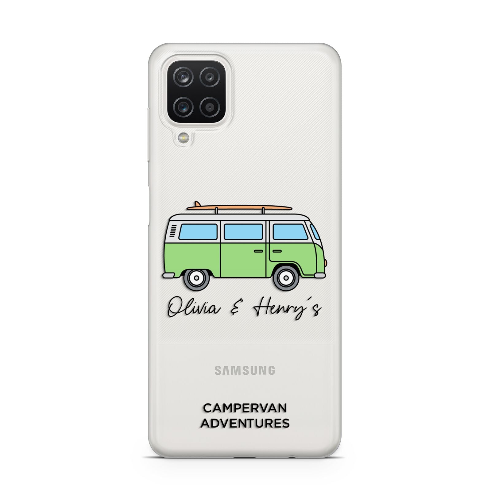 Green Bespoke Campervan Adventures Samsung A12 Case