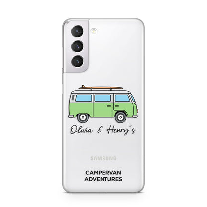 Green Bespoke Campervan Adventures Samsung S21 Case