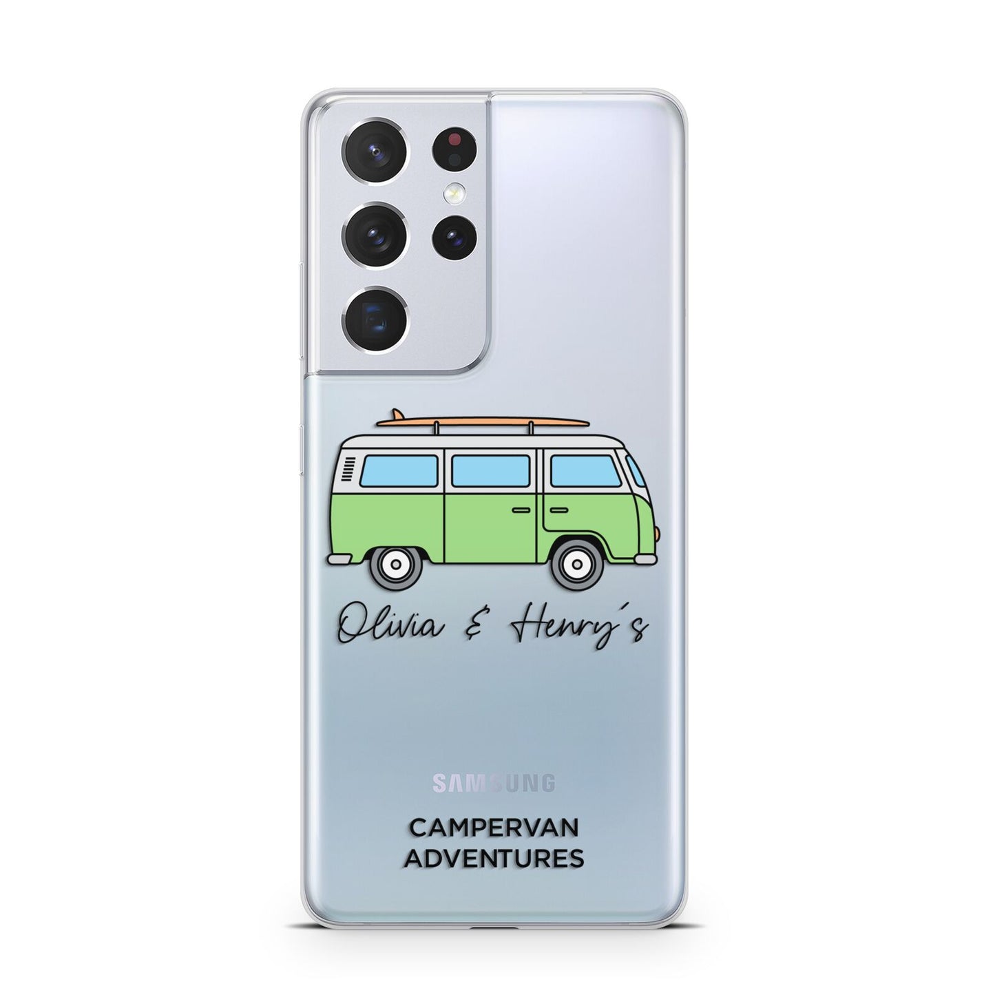 Green Bespoke Campervan Adventures Samsung S21 Ultra Case