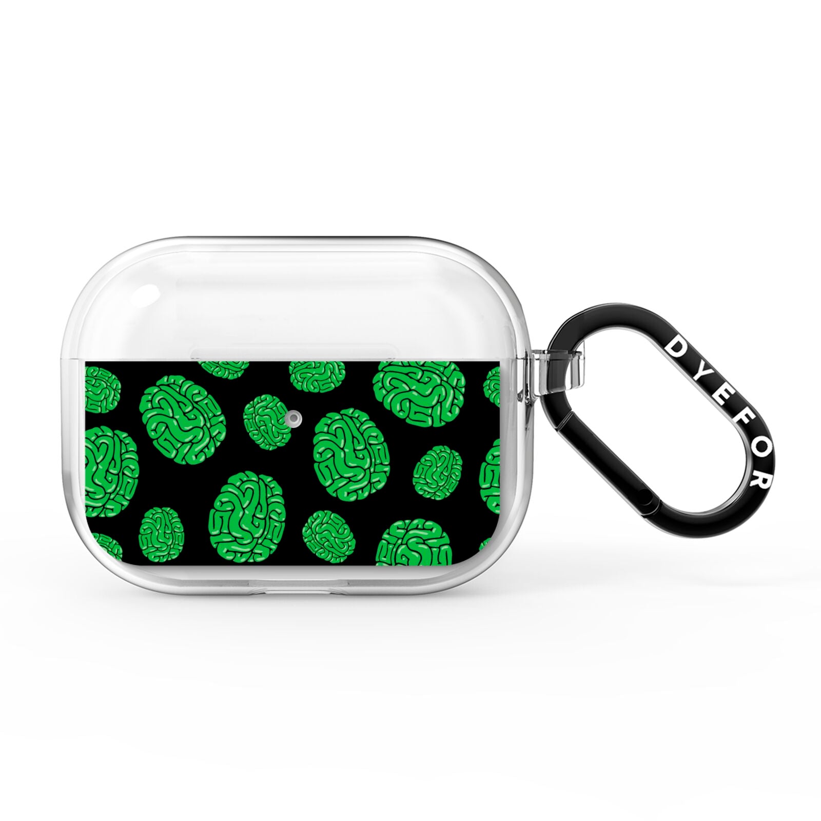 Green Brains AirPods Pro Clear Case