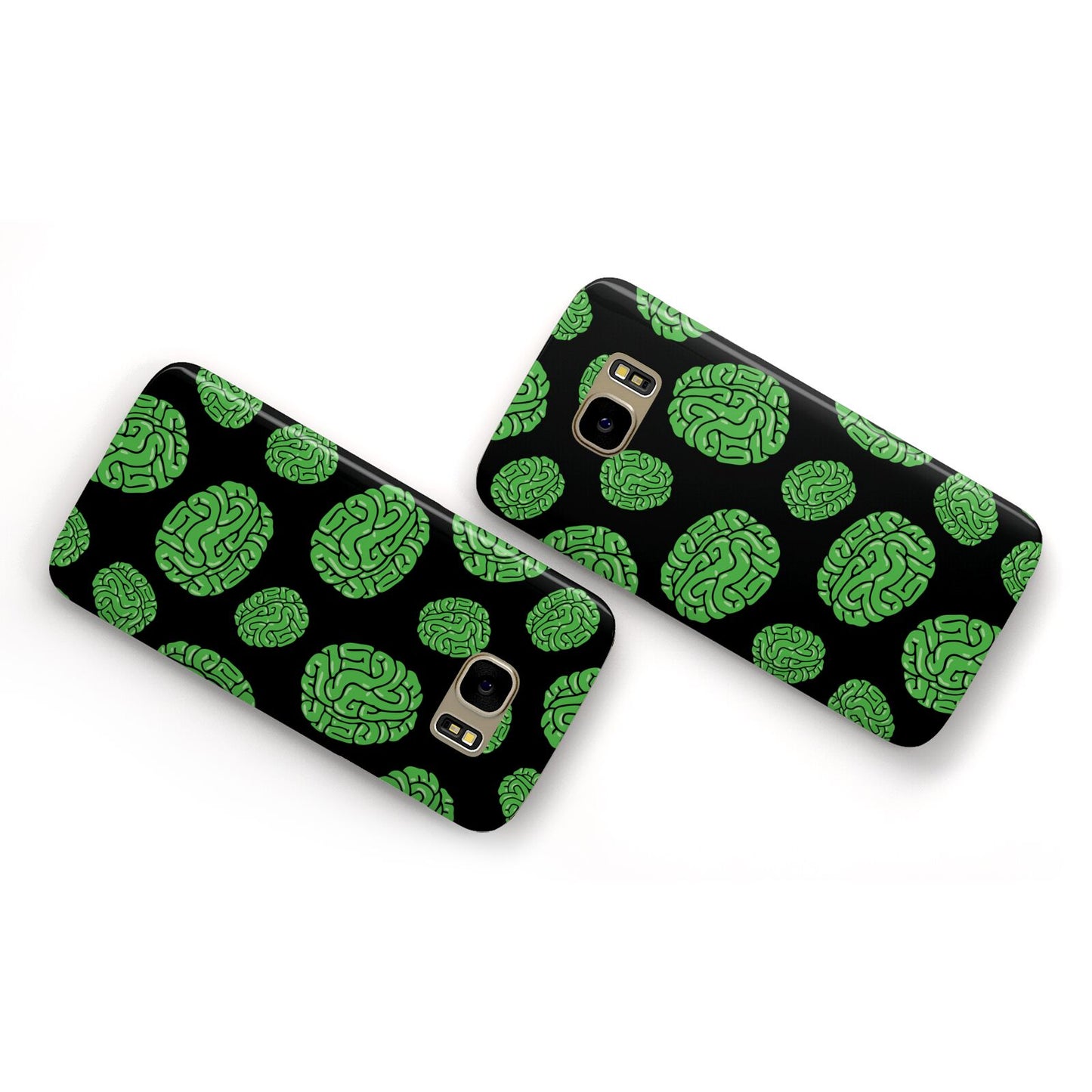 Green Brains Samsung Galaxy Case Flat Overview