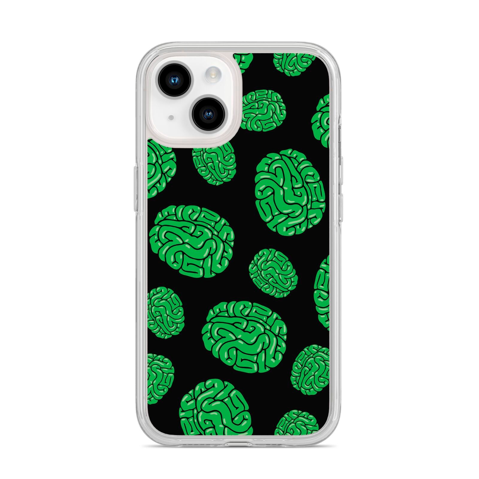 Green Brains iPhone 14 Clear Tough Case Starlight