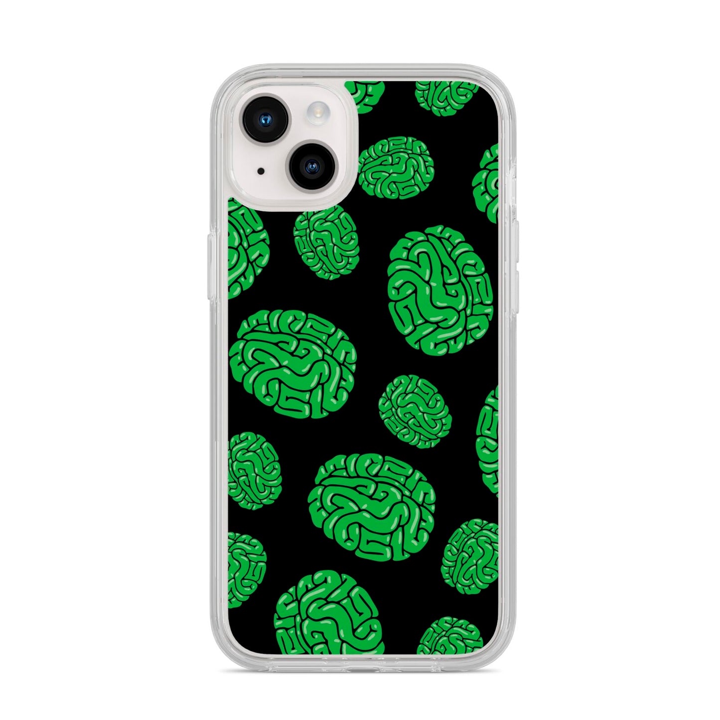 Green Brains iPhone 14 Plus Clear Tough Case Starlight