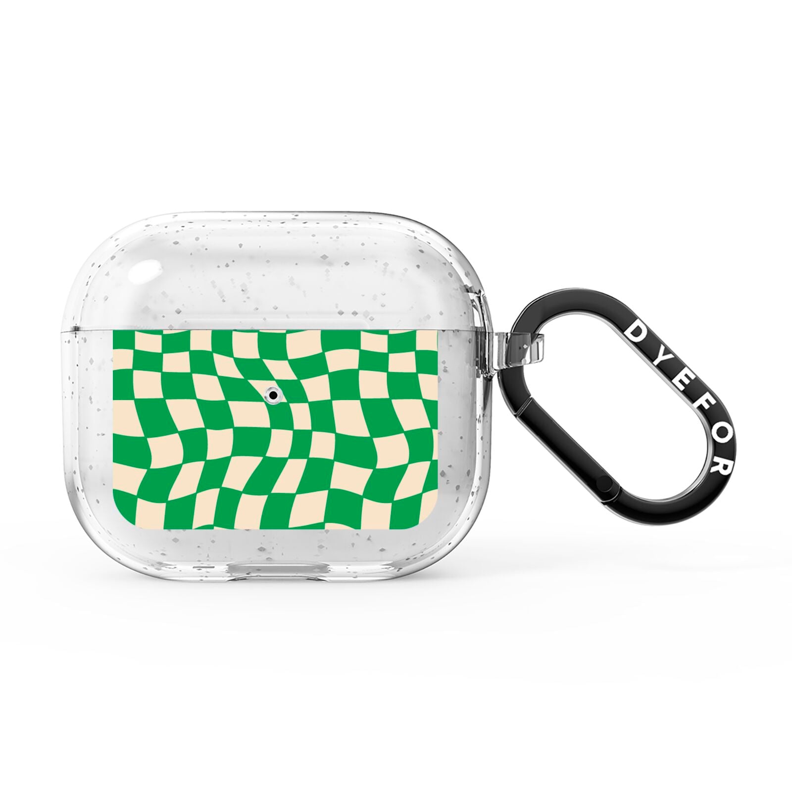 Green Check AirPods Glitter Case 3rd Gen