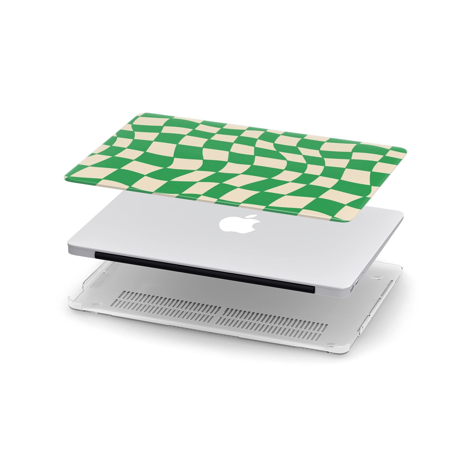 Green Check Macbook Case