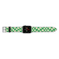 Green Check Apple Watch Strap Landscape Image Silver Hardware