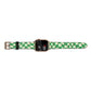 Green Check Apple Watch Strap Size 38mm Landscape Image Gold Hardware