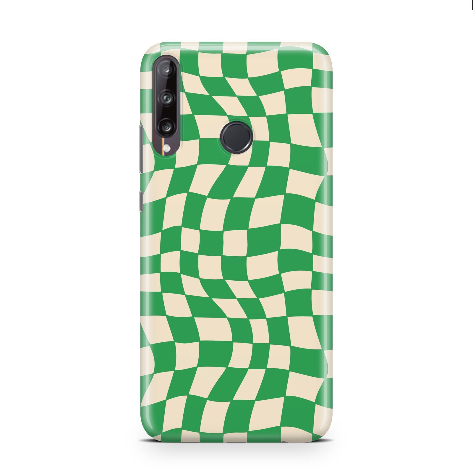 Green Check Huawei P40 Lite E Phone Case