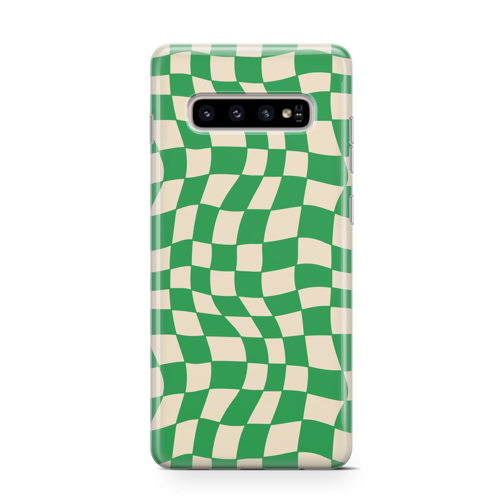 Green Check Protective Samsung Galaxy Case